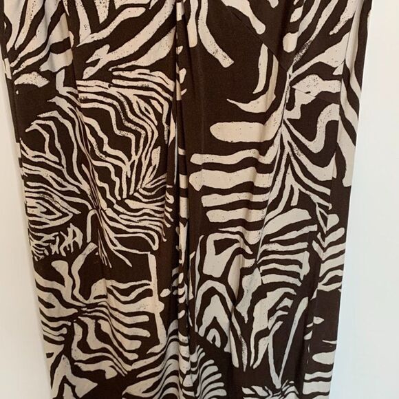 Jones New York Signature Large Leaf Print Midi Dress - Picture 3 of 7